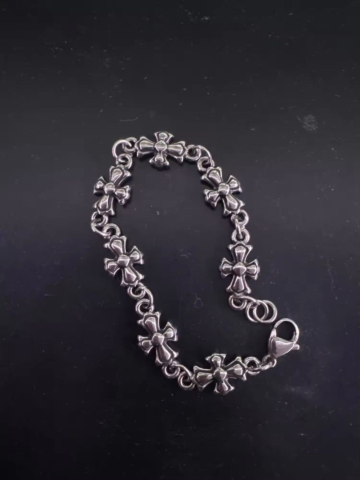 Other Silver Cross Hip Hop Punk Bracelet Size ONE SIZE - 6 Thumbnail