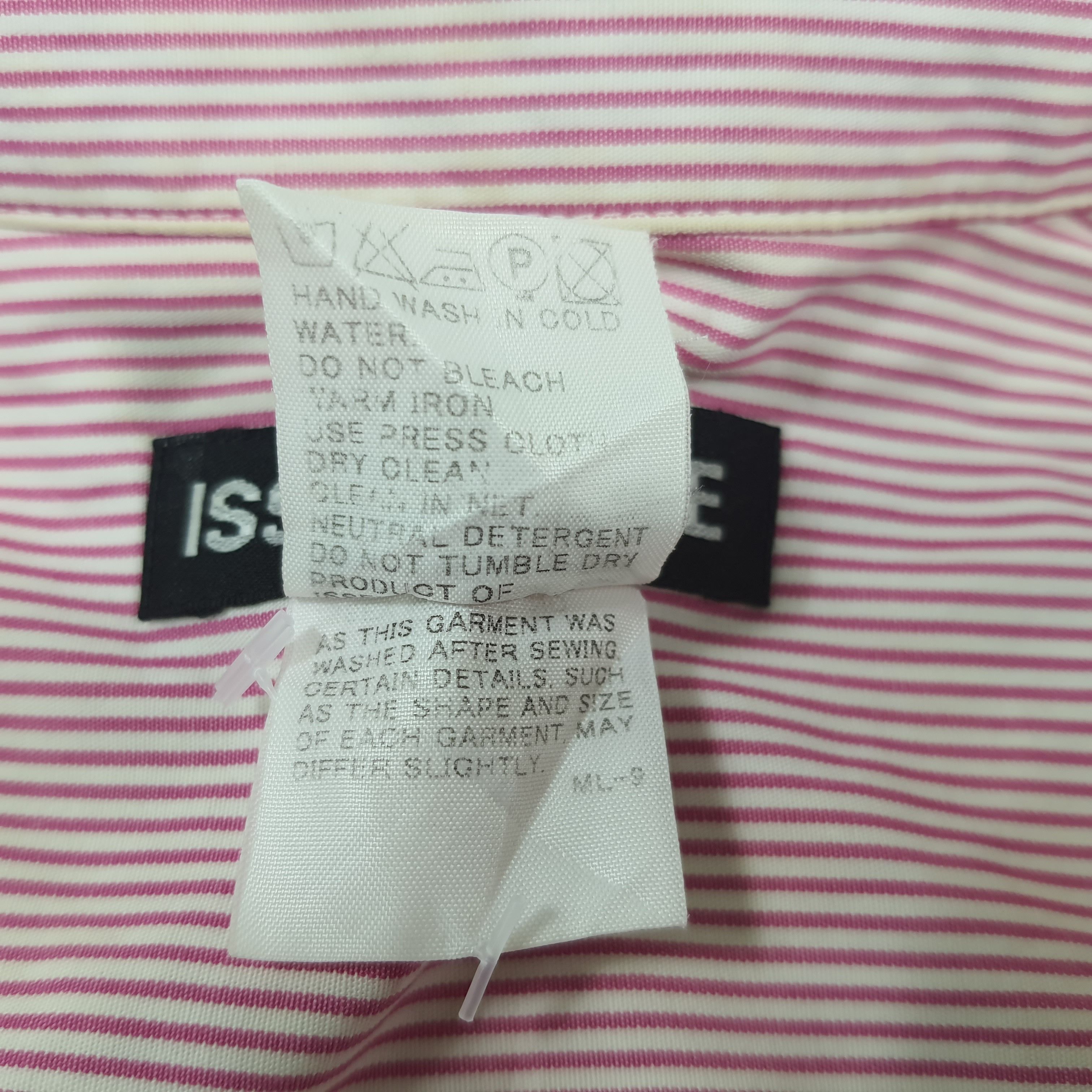 Issey Miyake Issey Miyake Stripped Fire Stitched Buttom Up C294N73 Size US M / EU 48-50 / 2 - 6 Thumbnail