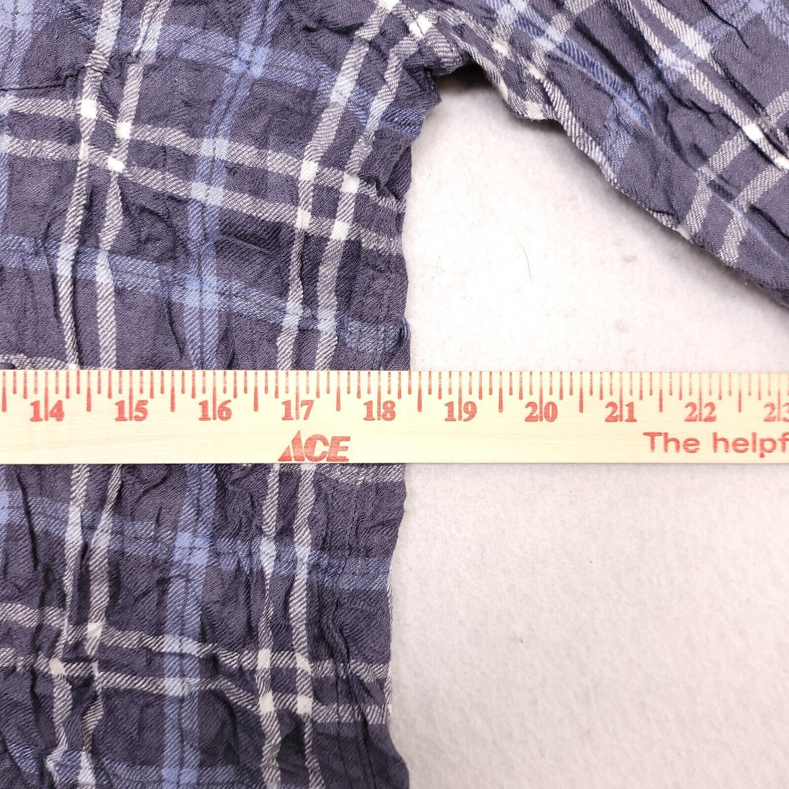 The Rail The Rail Tartan Flannel Shirt Mens Size Large L Blue White Size US L / EU 52-54 / 3 - 9 Thumbnail