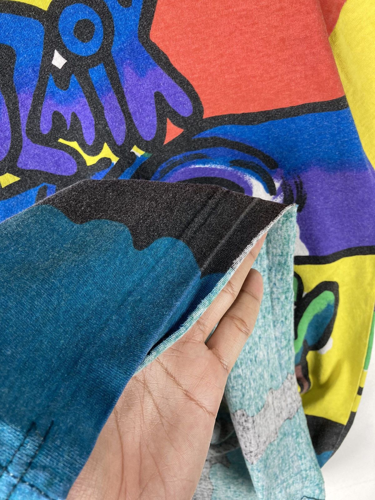 Vintage Vintage 90s Kozmik The Klothing Kompany Art Fullprint Tee Size US M / EU 48-50 / 2 - 7 Thumbnail
