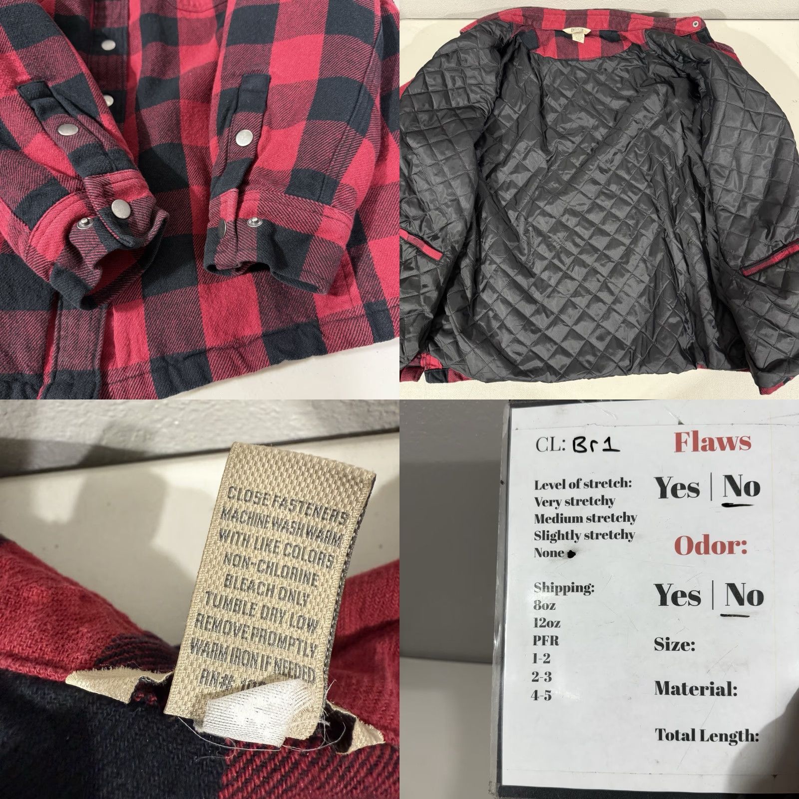 CO DULUTH Flapjack Flannel Jacket Womens 2XL Buffalo Plaid Quilted Red Buffalo Plaid Jacket Womens 2XL Red Quilted Flannel Jacket Size XXL / US 16-18 / IT 52-54 - 8 Thumbnail