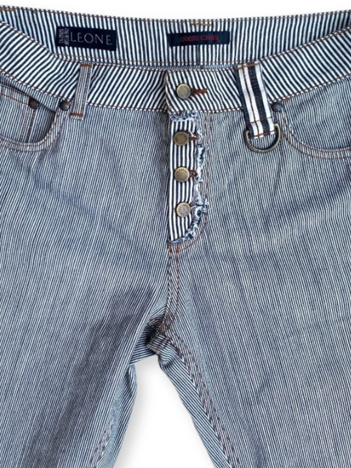 Roberto Cavalli Roberto Cavalli Bootcut Denim Stripe Print Provocateur Size 29" - 3 Thumbnail