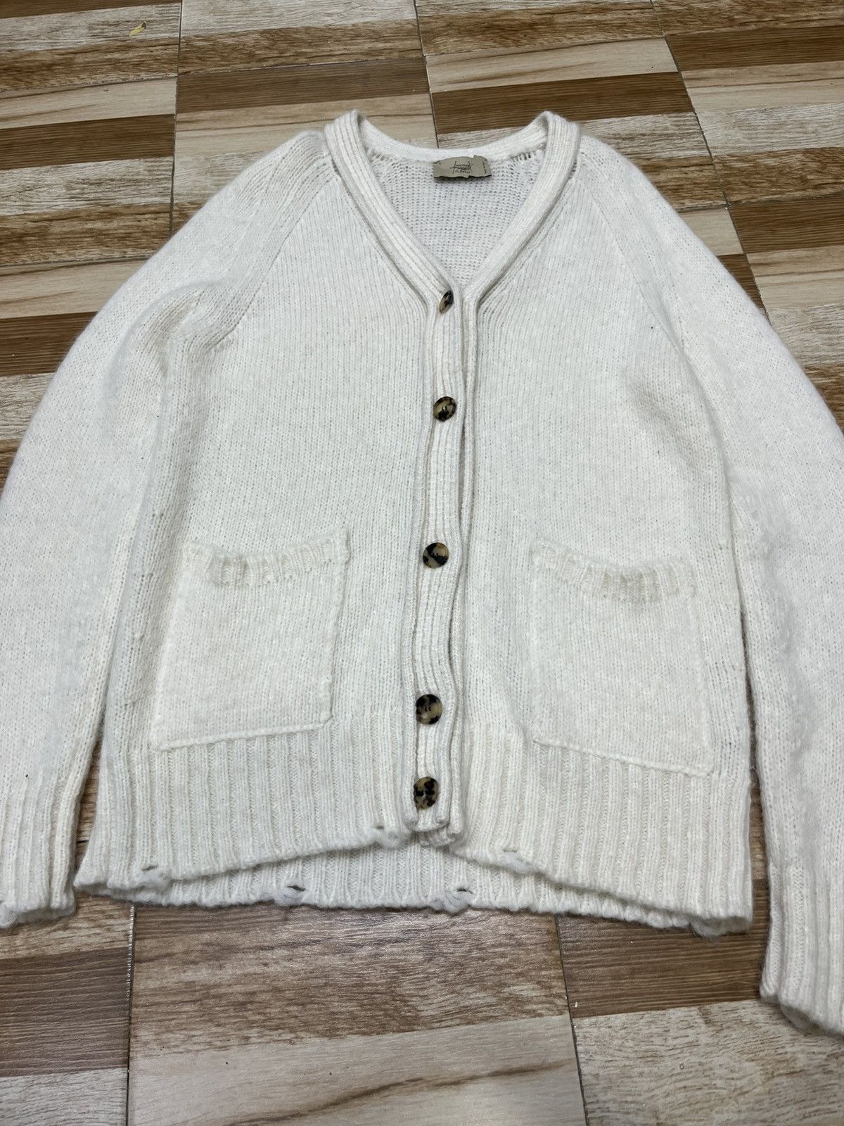 Other Maison Flaneur Distressed Cardigan Size US L / EU 52-54 / 3 - 2 Thumbnail