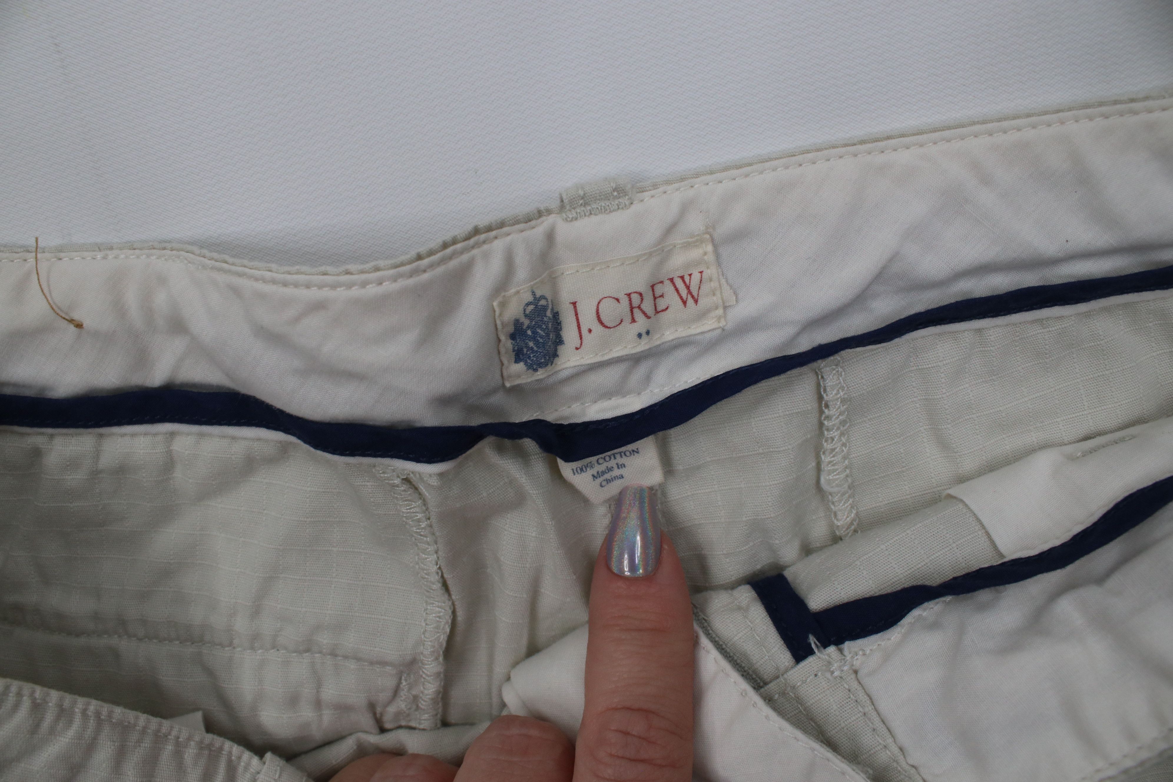 J.Crew Vintage Y2K J Crew Knee Ripstop Utility Shorts Stone Cotton Size US 34 / EU 50 - 7 Thumbnail