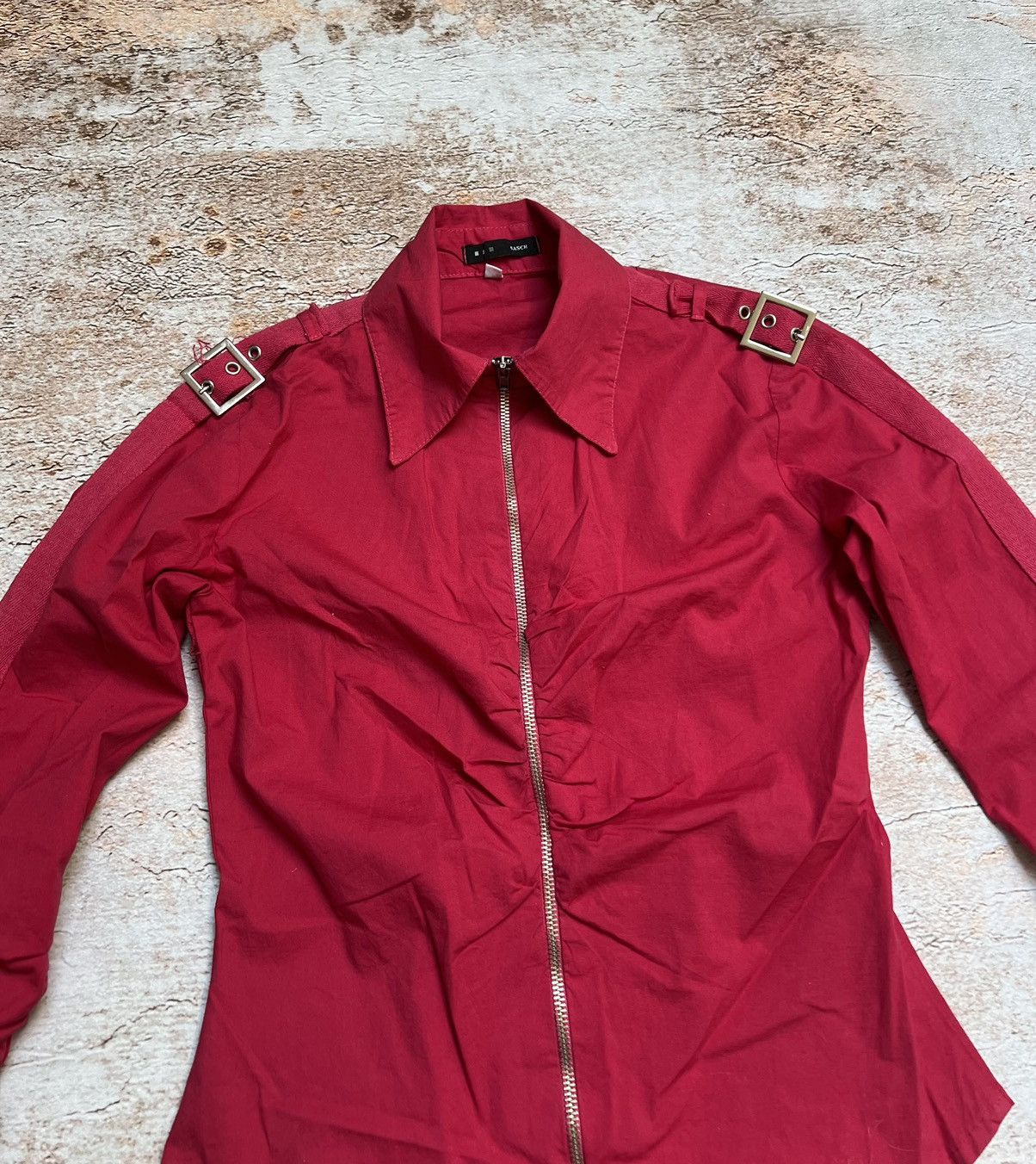 Vintage Vintage adjustable full zip bondage blouse Size S / US 4 / IT 40 - 4 Thumbnail