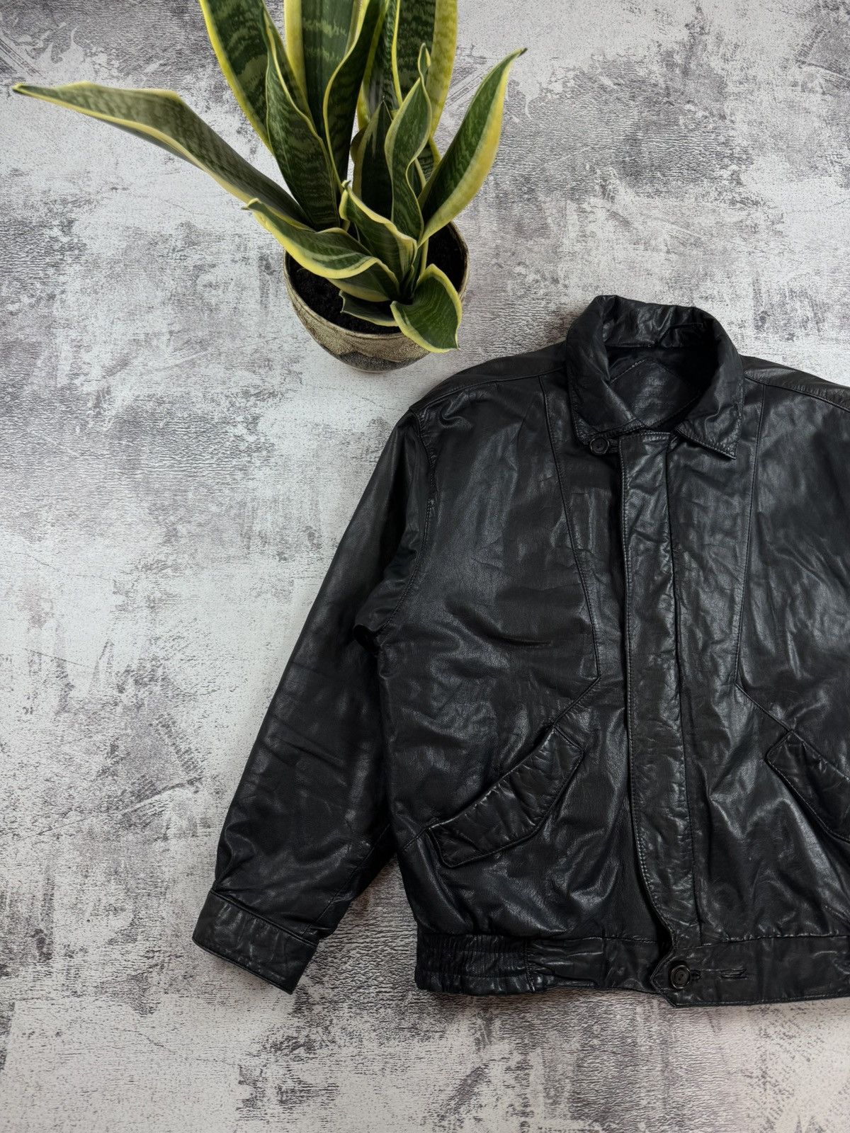 Genuine Leather Principles Collection Bomber Korea Large Y2K Jacket Coat Size US L / EU 52-54 / 3 - 3 Thumbnail