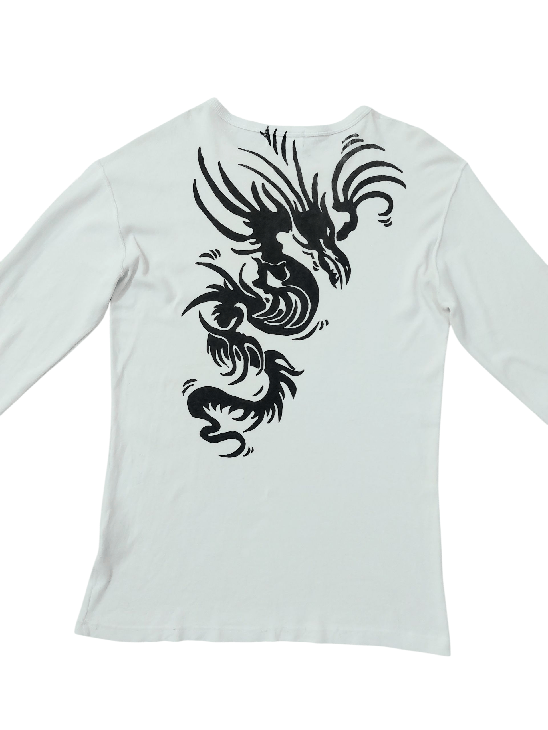 Avirex Avirex Beast Skulls Dragon Long Shirts Size US XL / EU 56 / 4 - 10 Thumbnail