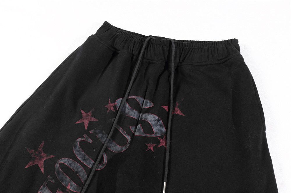 Vintage Men's loose wide-leg star graffiti casual scimitar trousers Size US 32 / EU 48 - 3 Thumbnail