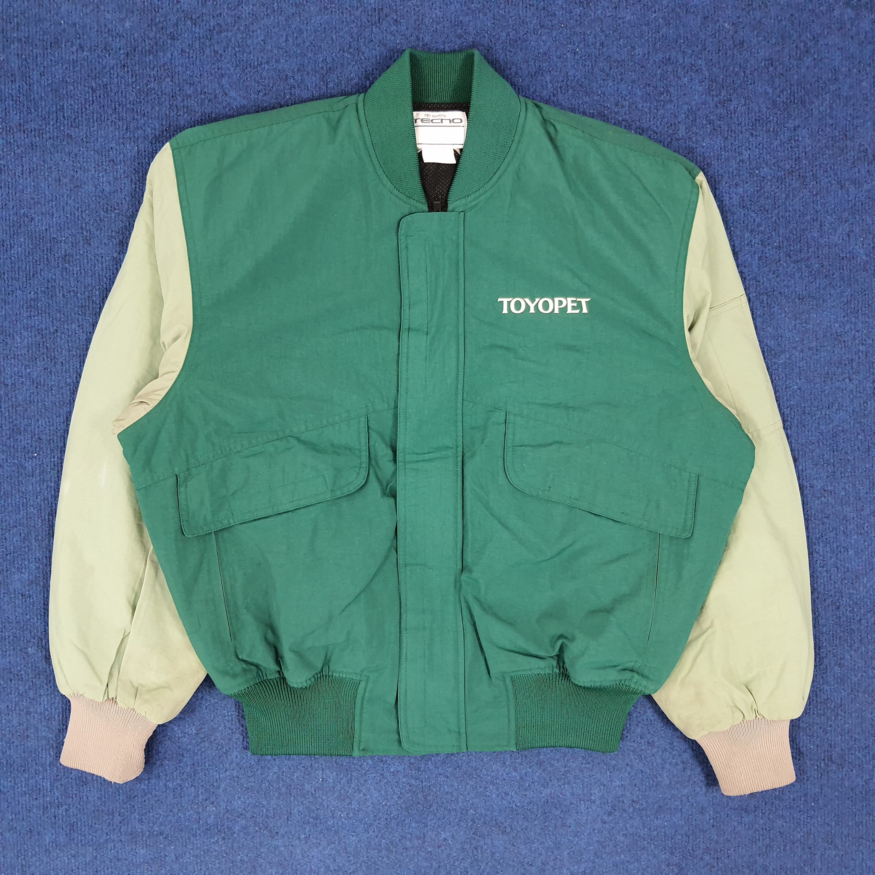 Japanese Brand × Vintage Vintage Toyota Tecno Toyopet Motorsports Bomber Jacket Size US L / EU 52-54 / 3 - 3 Thumbnail