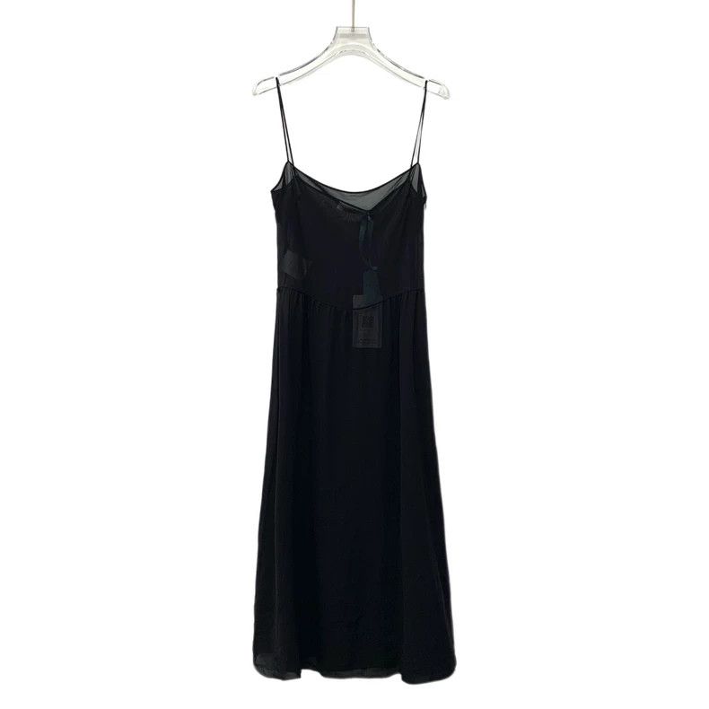 Dior Dior Black mulberry silk strap dress Size XS / US 0-2 / IT 36-38 - 2 Thumbnail