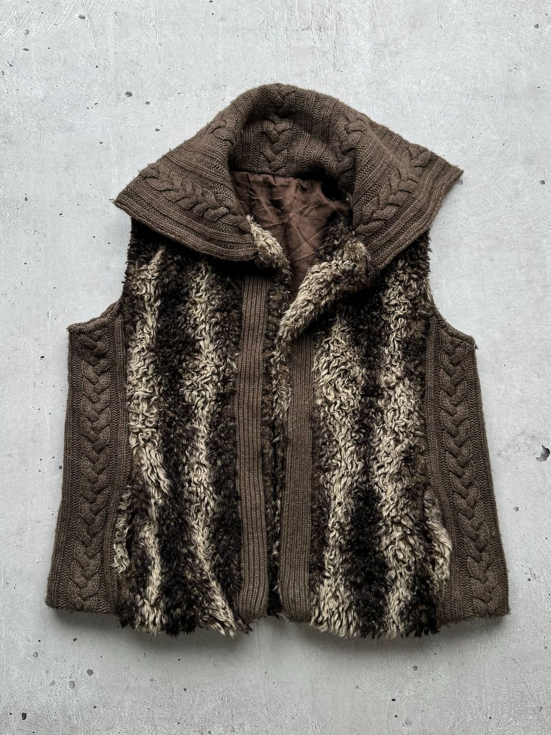 Japanese Brand Vintage Knit Fur Vest Size M / US 6-8 / IT 42-44 - 1 Thumbnail