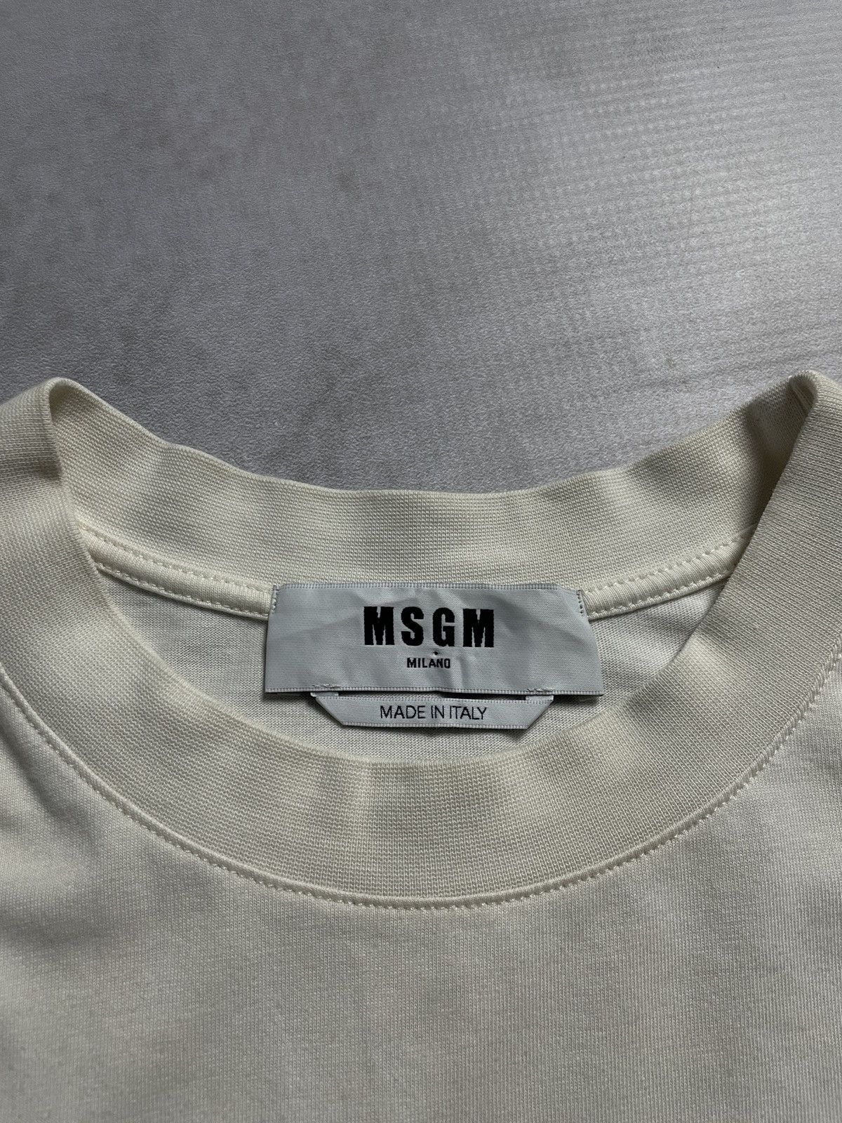 MSGM MSGM Milano Two Tone Tshirt Size US XL / EU 56 / 4 - 10 Thumbnail