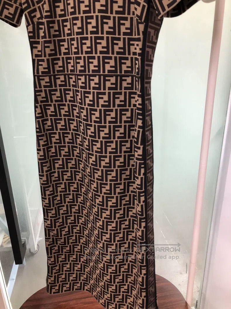 Fendi Fendi All-Print Dress Size XS / US 0-2 / IT 36-38 - 4 Thumbnail