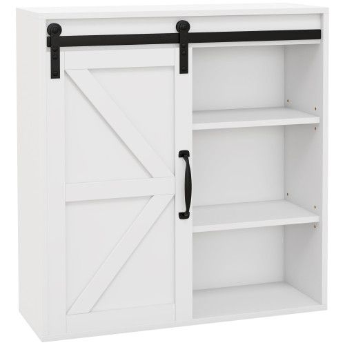 Designer × Homemade kleankin Farmhouse Bathroom Wall Cabinet, Medicine Cabinet w Size US L / EU 52-54 / 3 - 1 Thumbnail