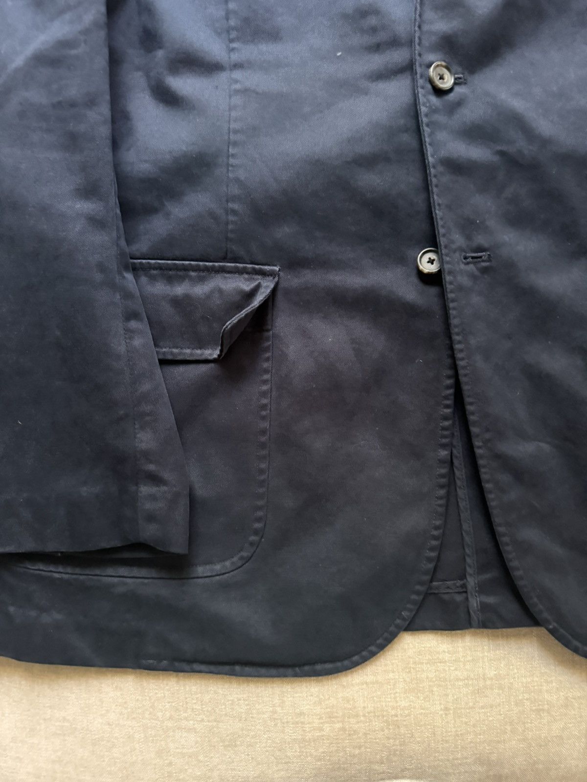Polo Ralph Lauren Polo by Ralph Lauren Vintage Cotton Unconstructed Jacket Size 44L - 4 Thumbnail