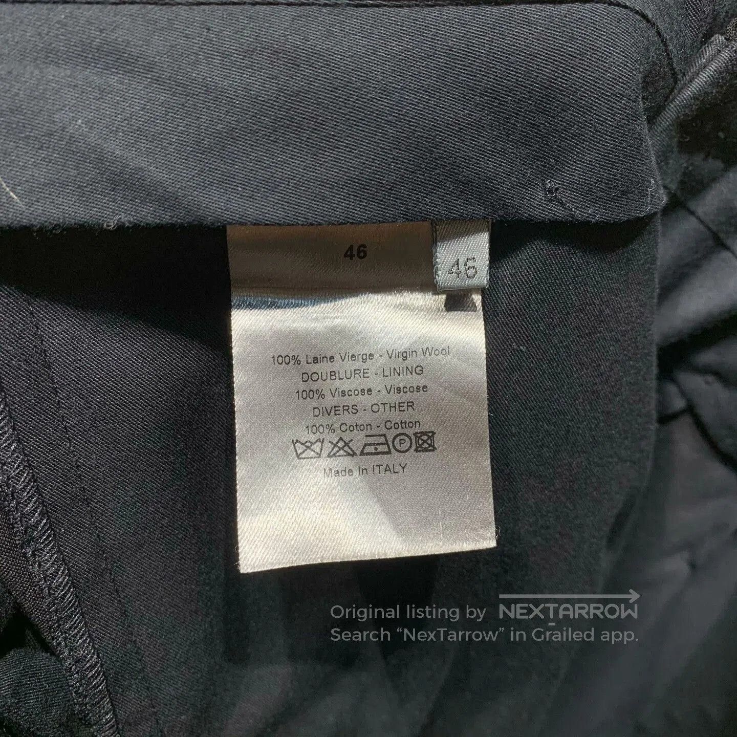 Dior Dior Solid Straight Slim Suit Pants. Size US 36 / EU 52 - 7 Thumbnail