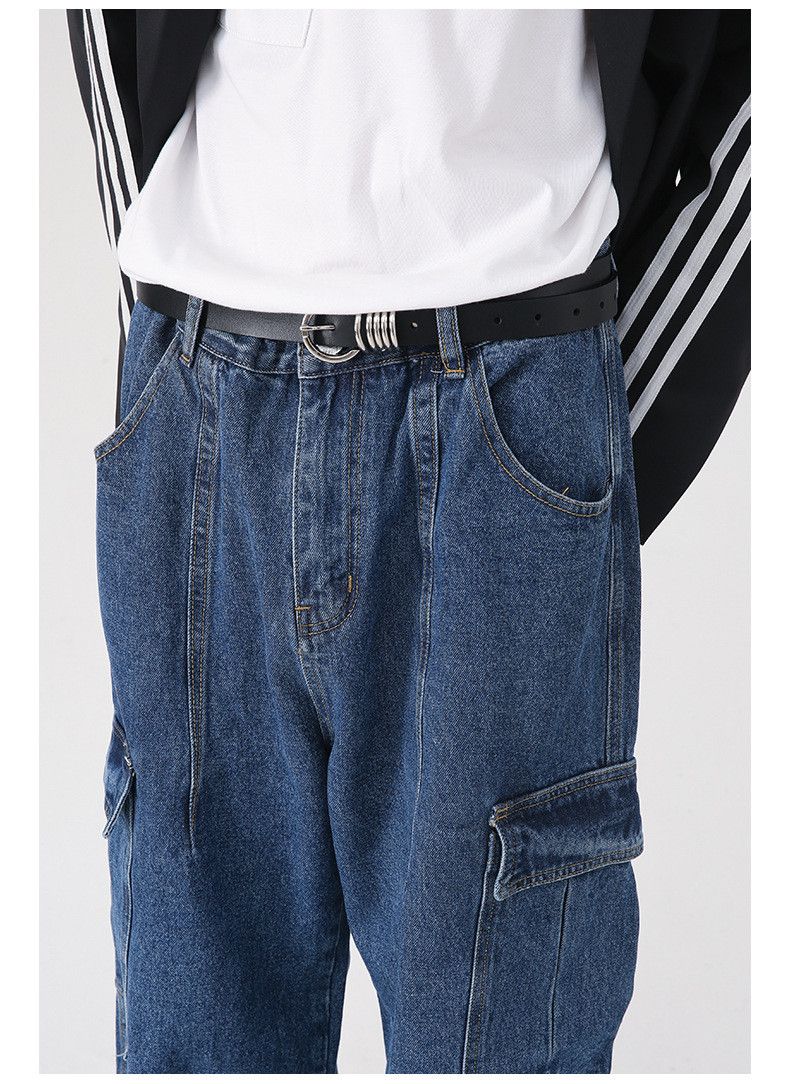 Japanese Brand × Jean Street Wash Vintage Pocket Cargo Loose Jeans Size US 32 / EU 48 - 5 Thumbnail