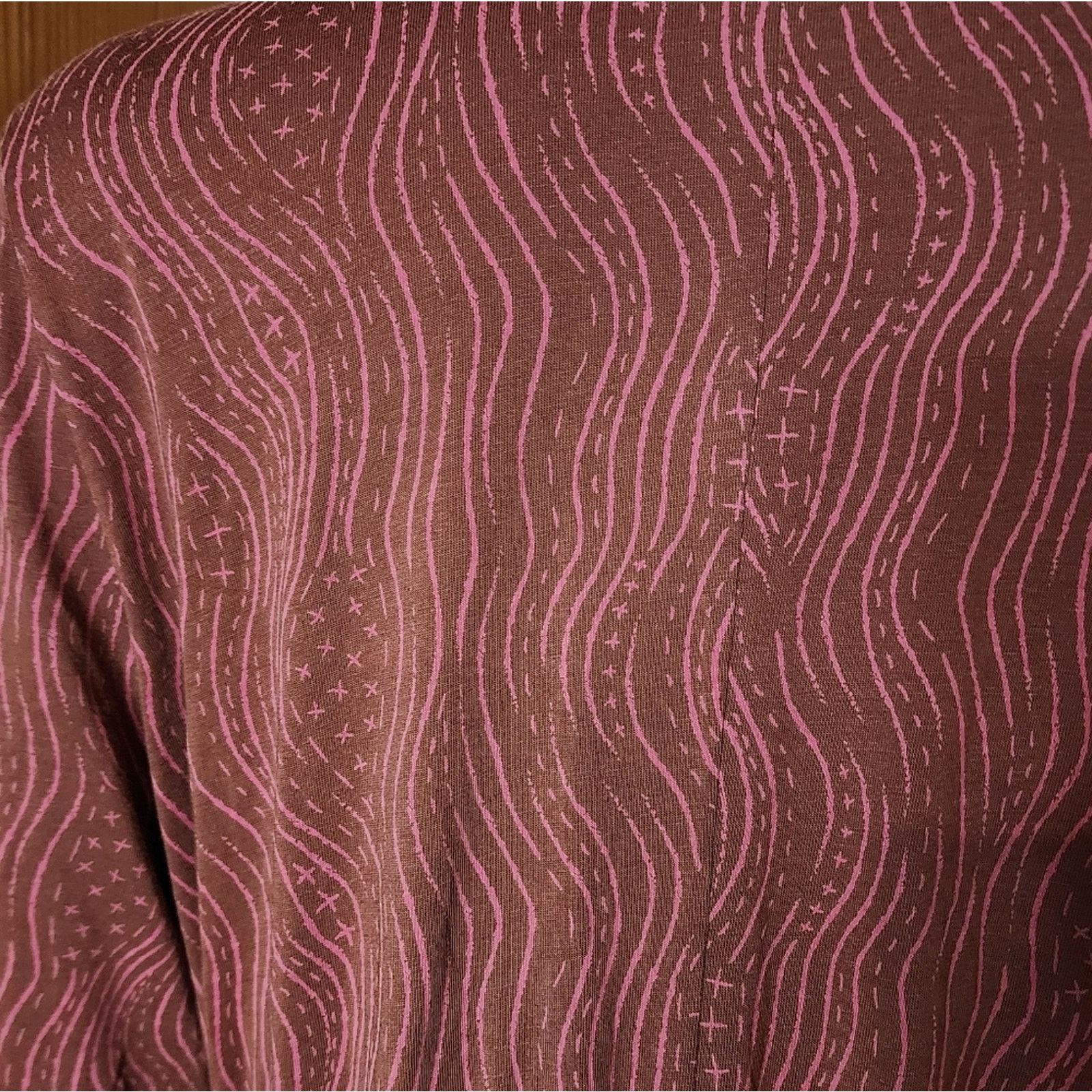 Gudrun Sjoden NWOT Gudrun Sjoden Pink Brown Collared Shirt Dress XL Size XL / US 12-14 / IT 48-50 - 4 Thumbnail