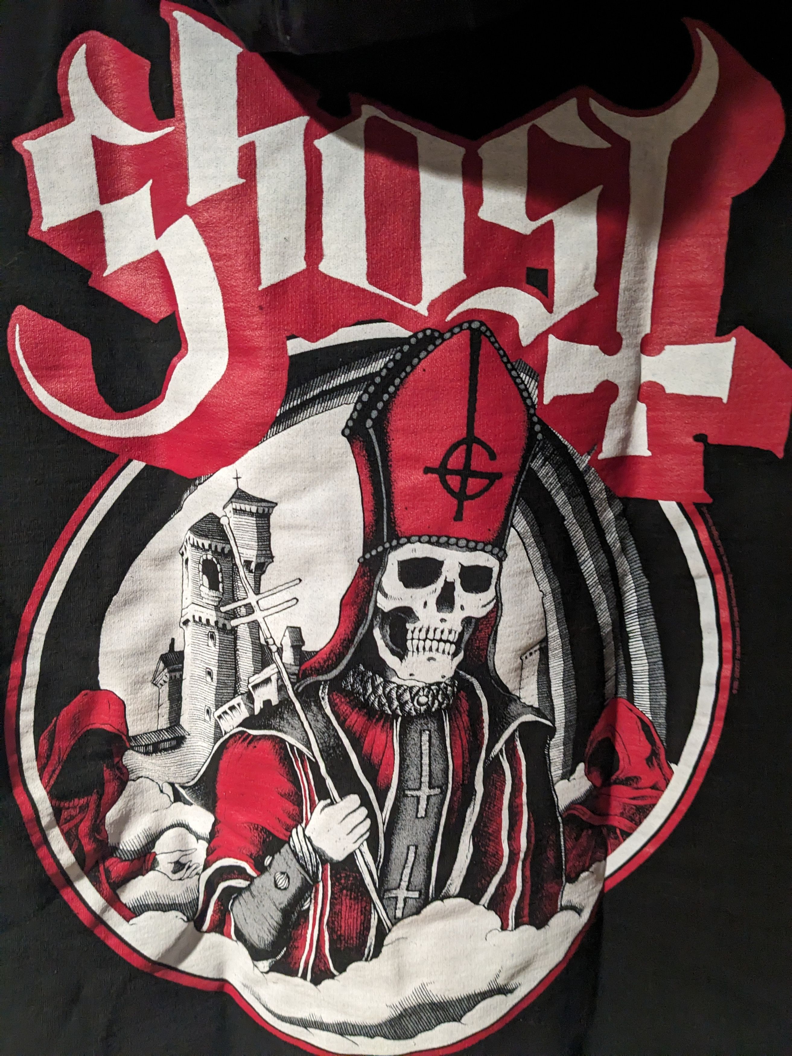 Band Tees × Hot Topic Ghost Papa Emeritus IV Black Red Glow Small Hoodie Size US S / EU 44-46 / 1 - 2 Thumbnail