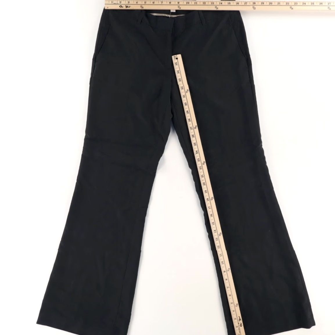 Loft Loft Marisa Low Rise Modal Microfiber Chino Pants Black Women's 6 Size 28" / US 6 / IT 42 - 3 Thumbnail