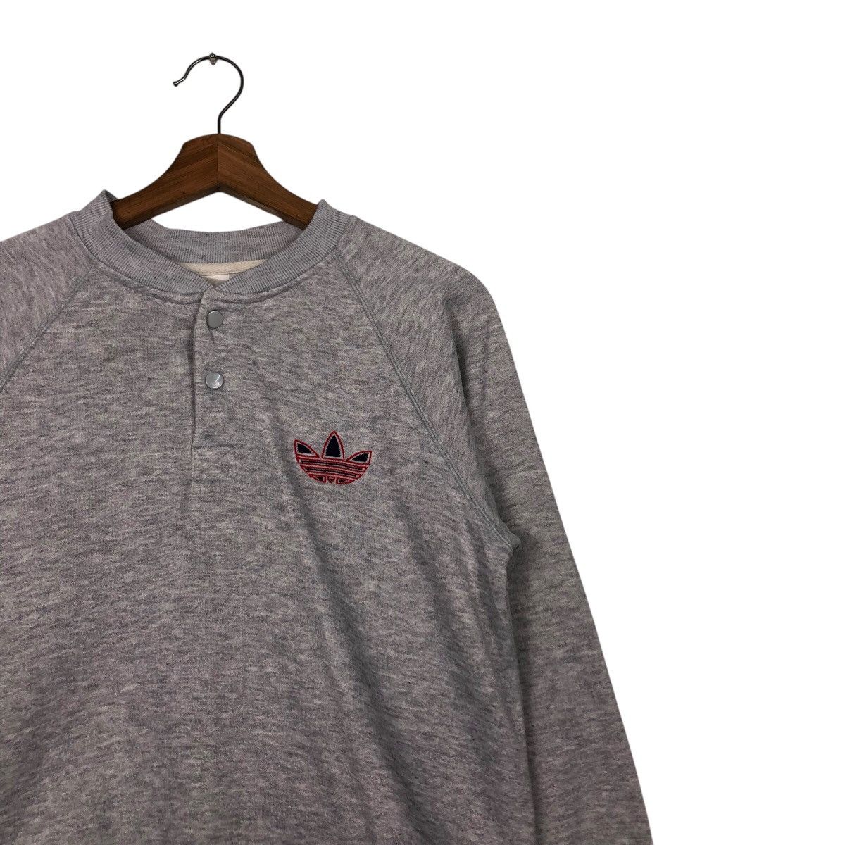 Adidas 📌Vintage Sherpa Sweatshirt Adidas Big Logo Size US M / EU 48-50 / 2 - 7 Thumbnail