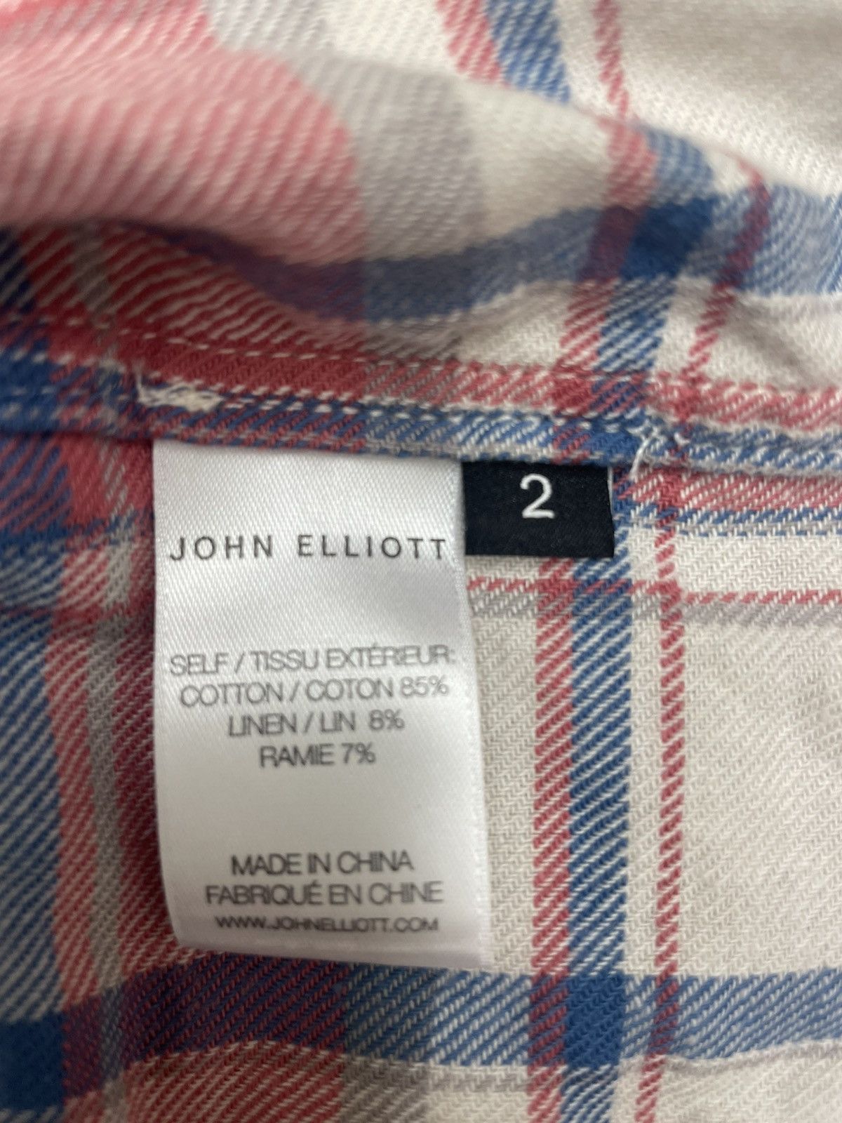 John Elliott John Elliott Sly Cotton Straight Hem Plaid Shirt Size US M / EU 48-50 / 2 - 8 Thumbnail