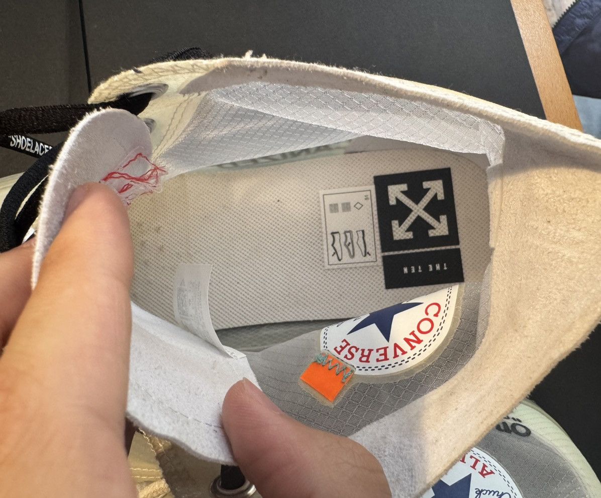 Converse × Off-White Converse Off White Vulcanized Size US 13 / EU 46 - 7 Thumbnail