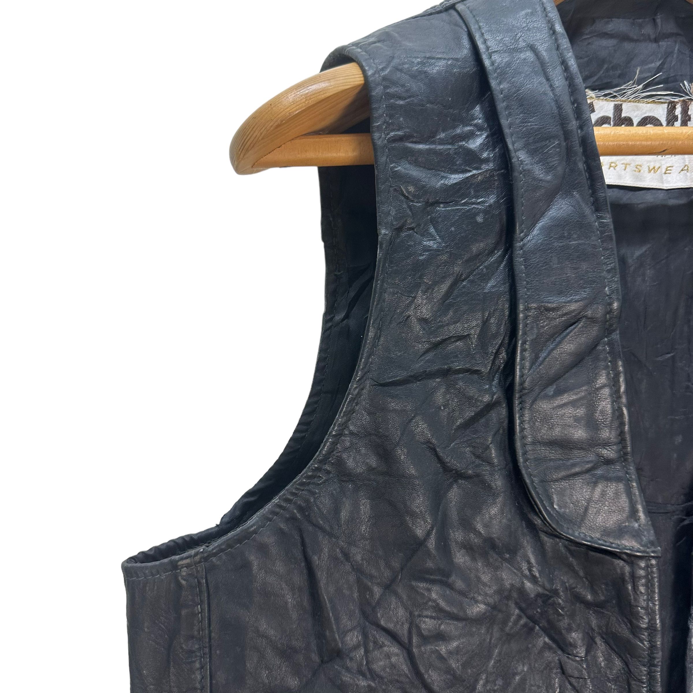 Leather RARE🔥 SCHOTT NYC SPORTWEAR LEATHER VEST #8500 Size US L / EU 52-54 / 3 - 4 Thumbnail