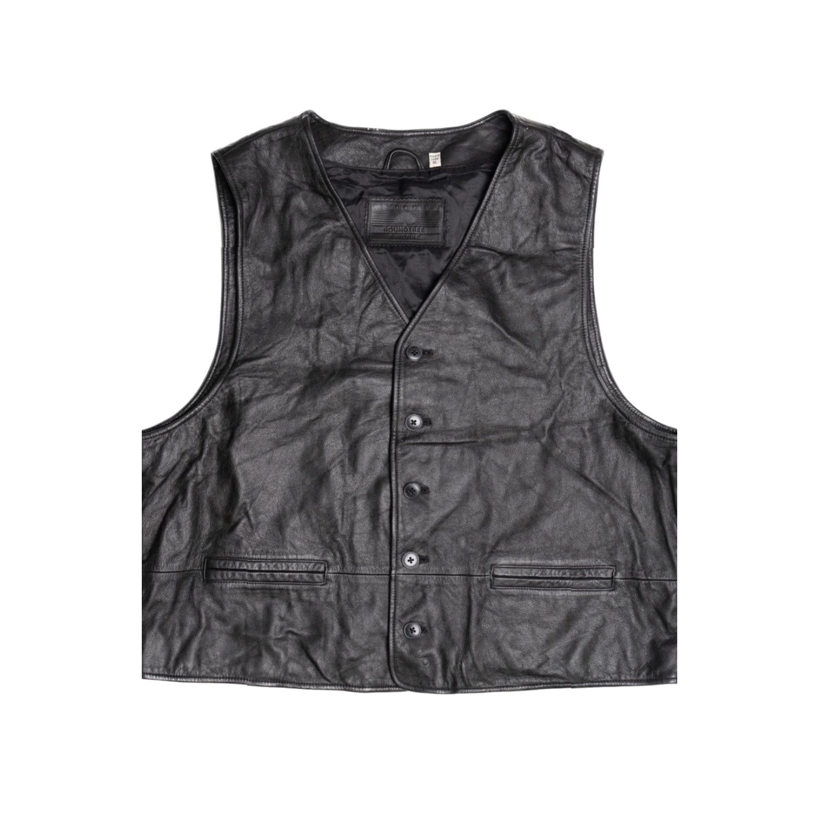 Roundtree & Yorke VINTAGE Roundtree & Yorke Leather Vest Shirt XS? Size US XL / EU 56 / 4 - 2 Thumbnail