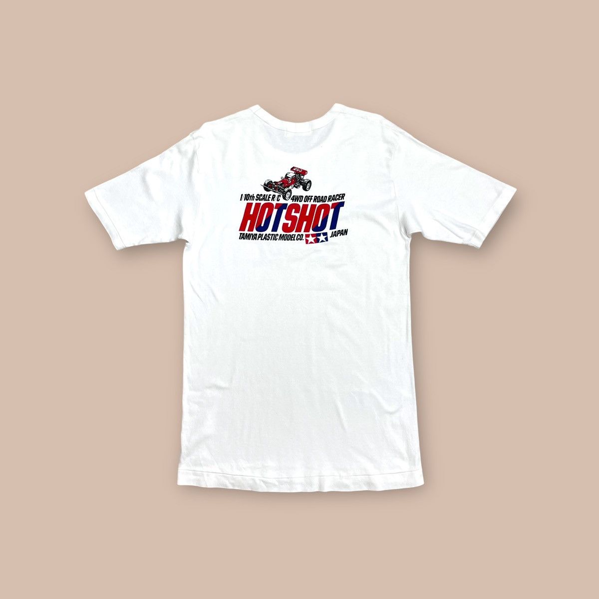 Japanese Brand Vintage 80's Tamiya Plastic Model "HOT SHOT" Tee Size US M / EU 48-50 / 2 - 2 Thumbnail