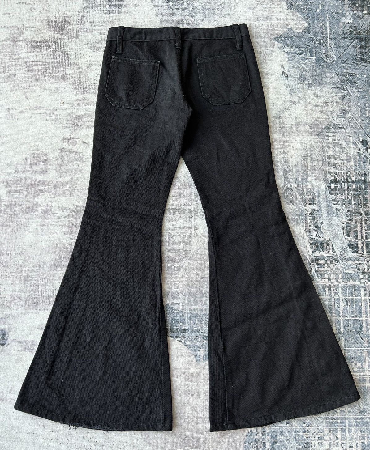 If Six Was Nine Super Flared Button Punk Jeans Size US 28 / EU 44 - 2 Thumbnail