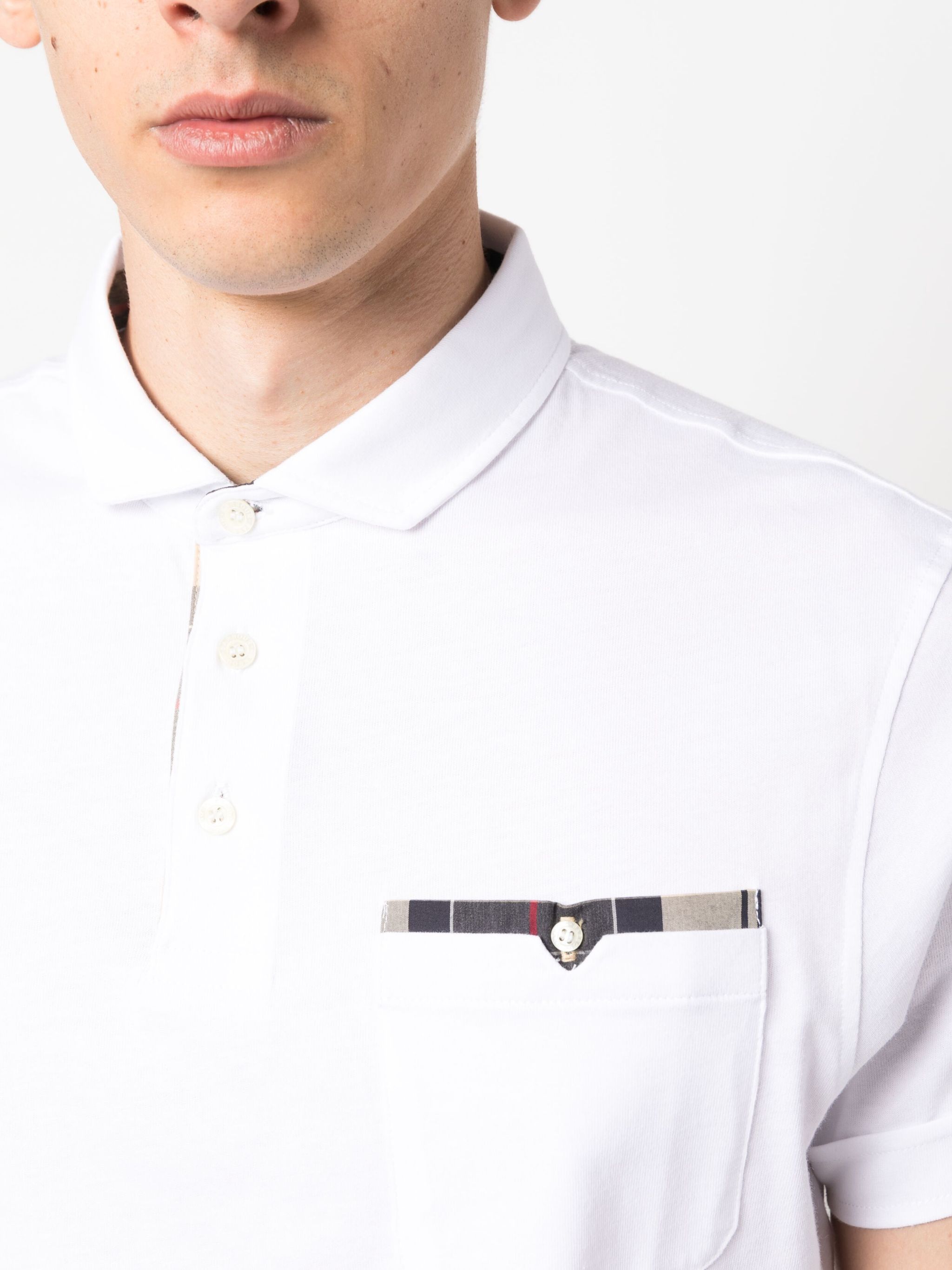 Barbour o1y1224 Logo Polo Shirt in White Size US S / EU 44-46 / 1 - 5 Thumbnail