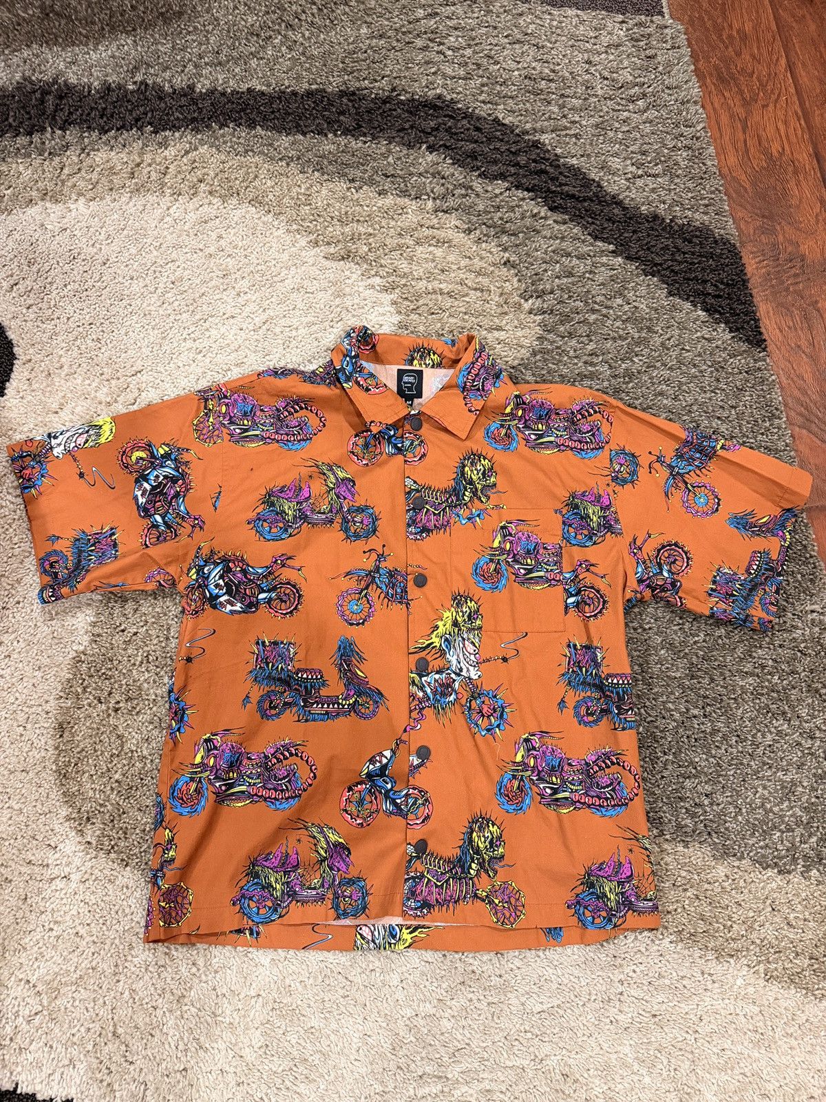 Brain Dead Brain Dead Moto Poplin Snap Up Size US M / EU 48-50 / 2 - 3 Thumbnail