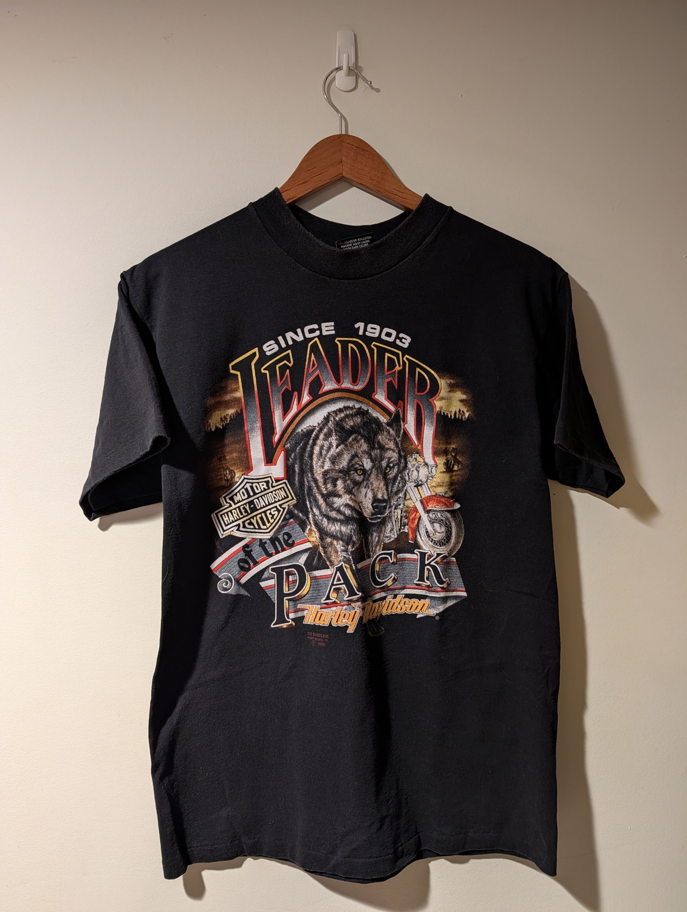 Harley Davidson Vintage Harley Davidson Leader of the Pack 3D Emblem T-Shirt Size US L / EU 52-54 / 3 - 1 Thumbnail