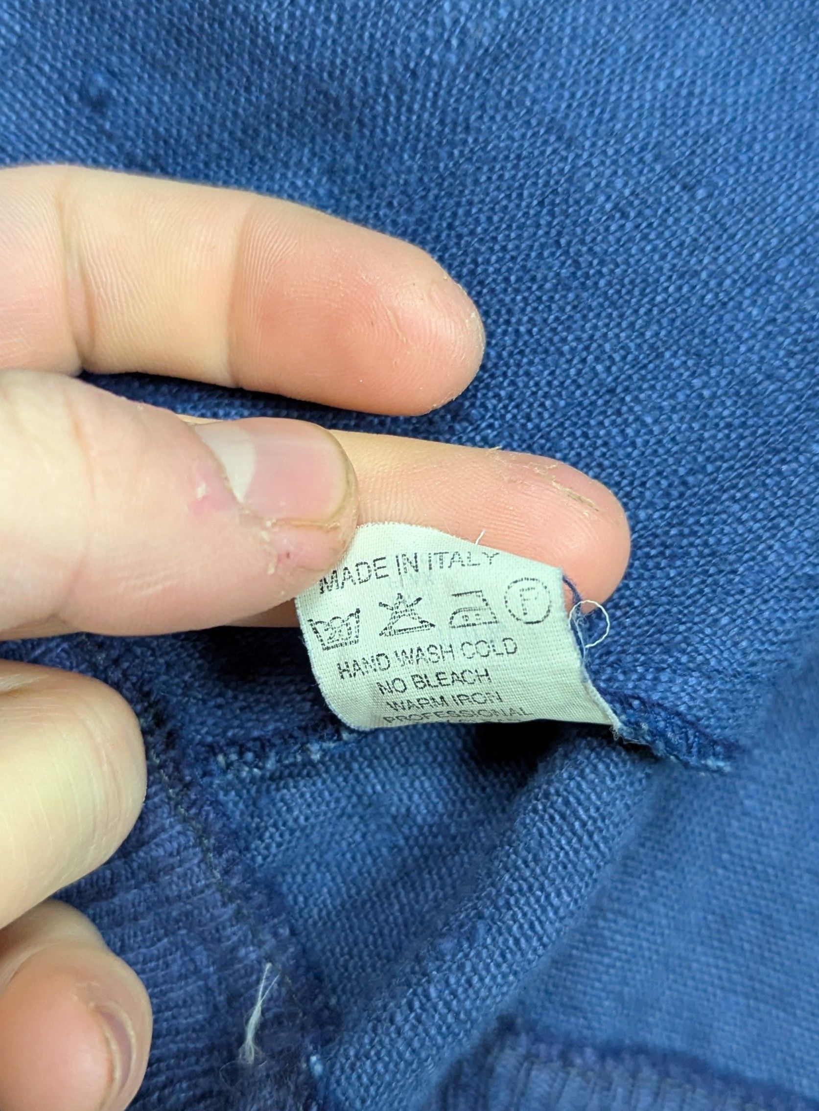 Gran Sasso Rare Gran Sasso 70s Vintage Linen Jacket Faded Blue Size US L / EU 52-54 / 3 - 13 Thumbnail
