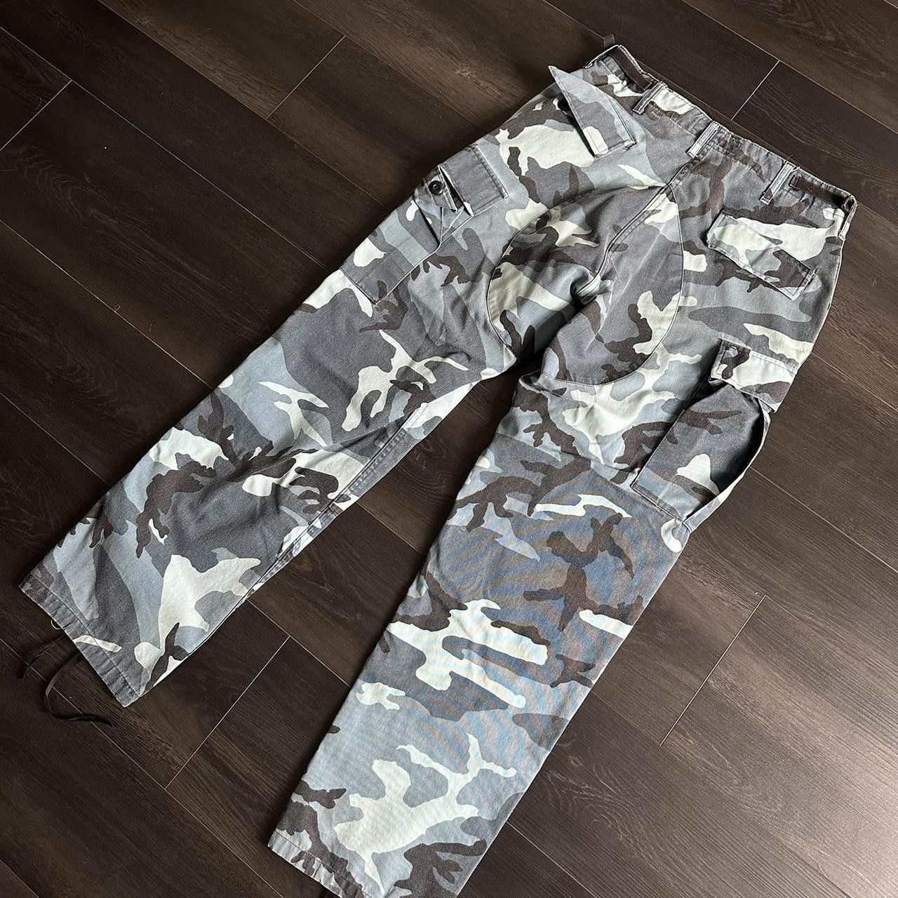 Vintage Vintage Blue Camo Army Cargo Size US 32 / EU 48 - 3 Thumbnail