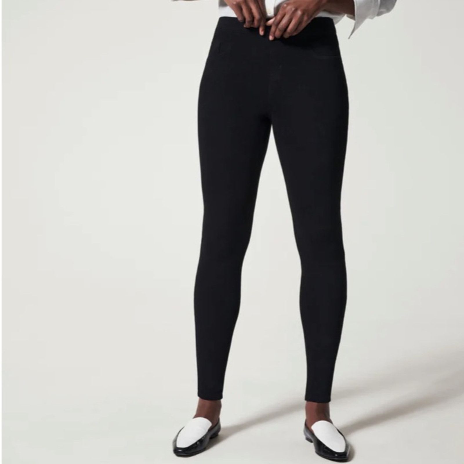 Spanx Spanx $100 Jean-ish Ankle Leggings BLK XL EUC Size 32" / US 10 / IT 46 - 9 Thumbnail
