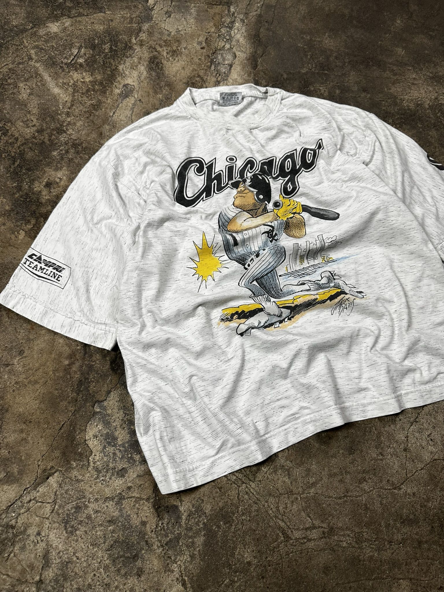 MLB 90s Vintage Chicago White Sox MLB Baseball T-shirt Size US L / EU 52-54 / 3 - 2 Thumbnail