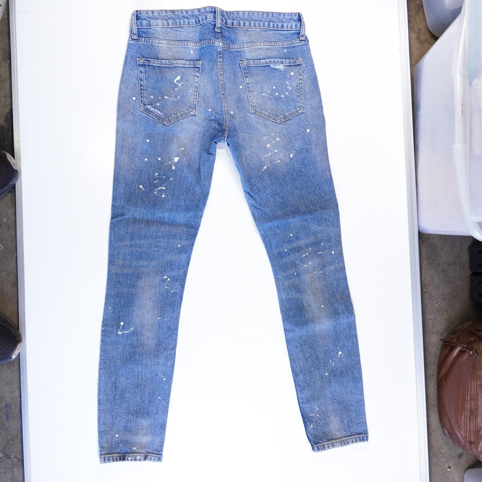 Topman Topman Denim Stretch Skinny Jeans Straight Leg Pants W32 L32 Size US 32 / EU 48 - 9 Thumbnail
