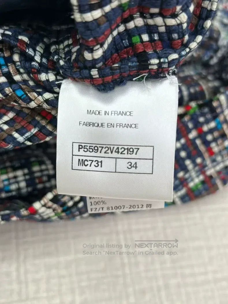 Other Chanel Classic thick tweed colour tweed long jacket Size XXS / US 00 / IT 34 - 6 Thumbnail