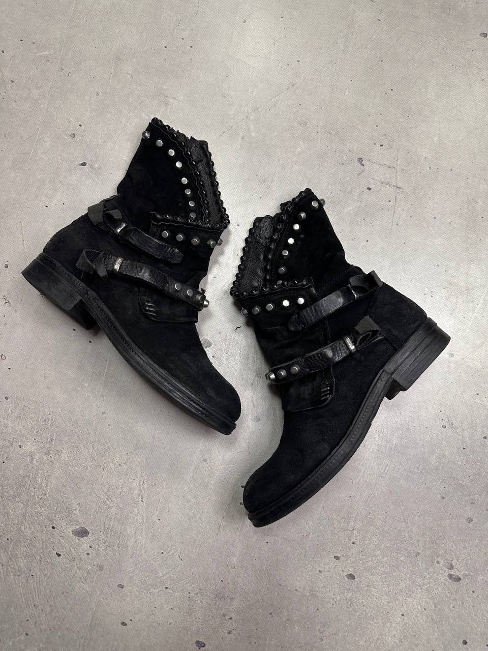 A.S.98 A.S.98 Airstep Verti Studded Leather Ankle Boots Black EU 38 Size US 7.5 / IT 37.5 - 5 Thumbnail