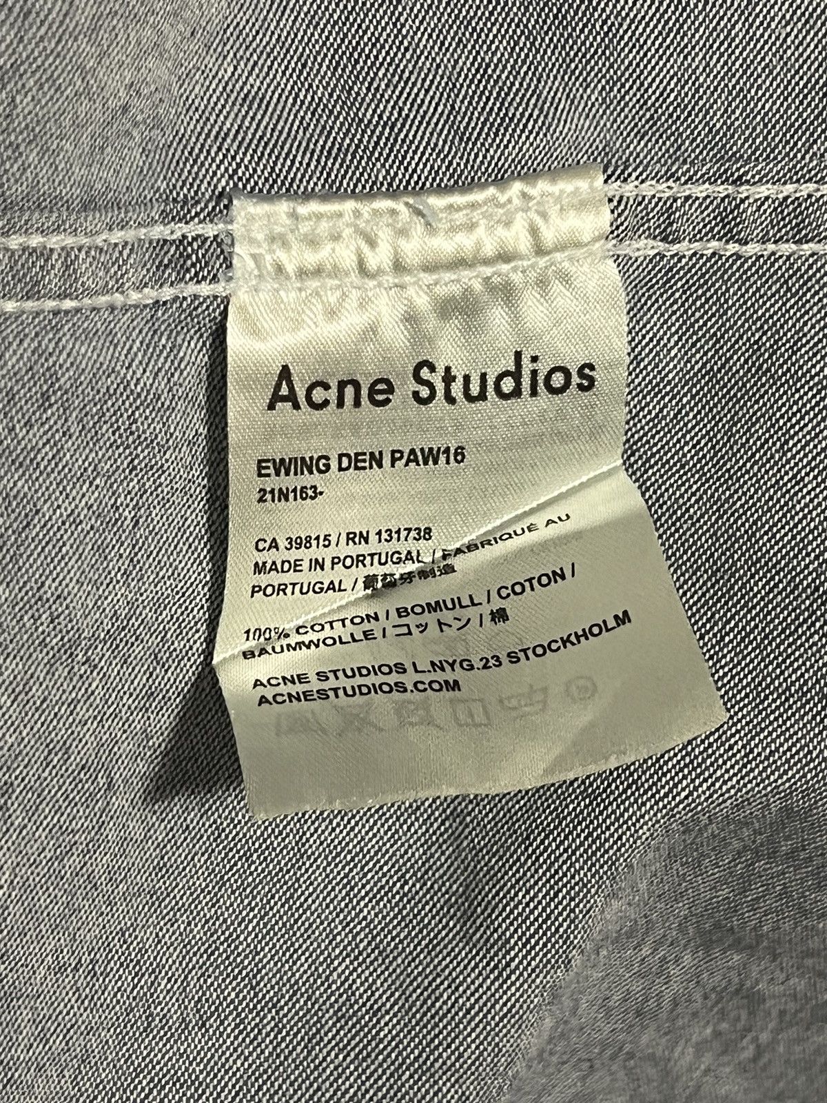 Acne Studios ACNE STUDIOS Denim Western Button Up Shirt Long Sleeve Size US M / EU 48-50 / 2 - 12 Thumbnail