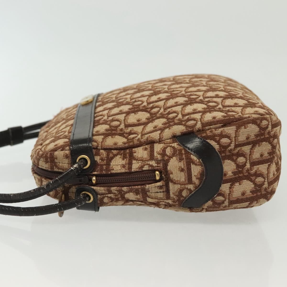Dior DIOR Trotter Canvas Shoulder Bag Brown Gold Size ONE SIZE - 5 Thumbnail