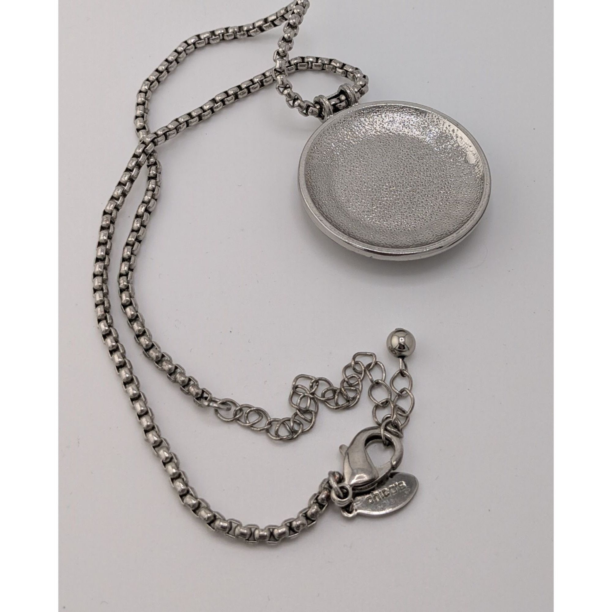 Chicos Vintage Chico's Brutalist Bohemian Silver Tone Medallion Nec Size ONE SIZE - 8 Thumbnail