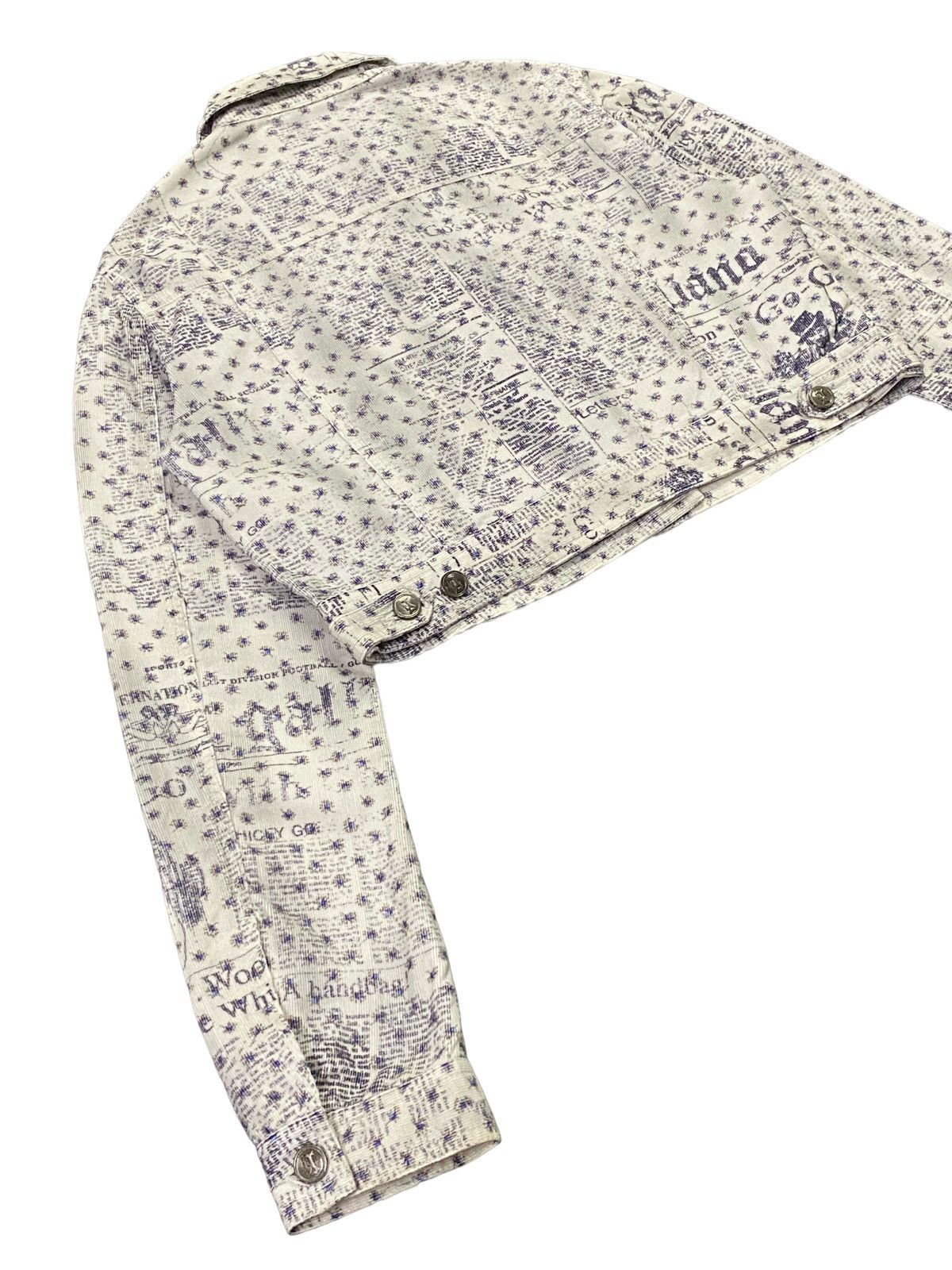 John Galliano Galliano Gazette Newspaper Corduroy Jacket Size M / US 6-8 / IT 42-44 - 21 Thumbnail