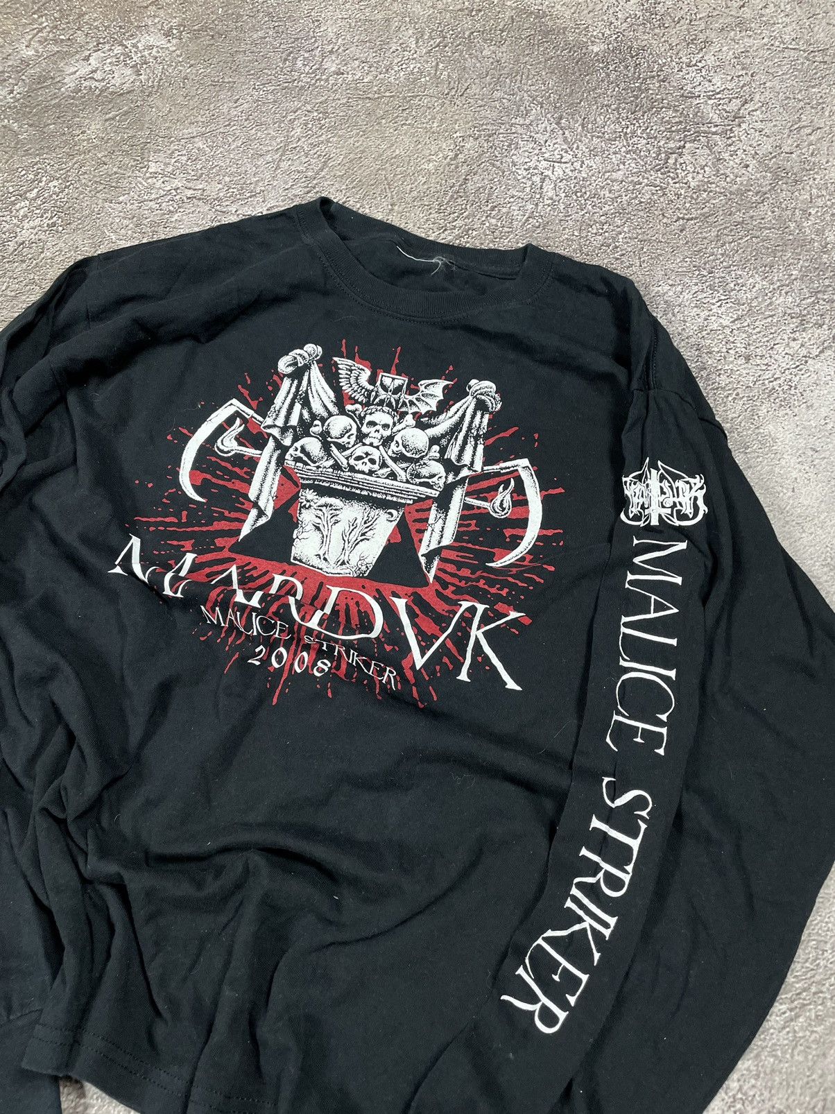 Vintage Vintage 90s Marduk Band Tee Oversized Punk Graphic Black L Size US L / EU 52-54 / 3 - 3 Thumbnail