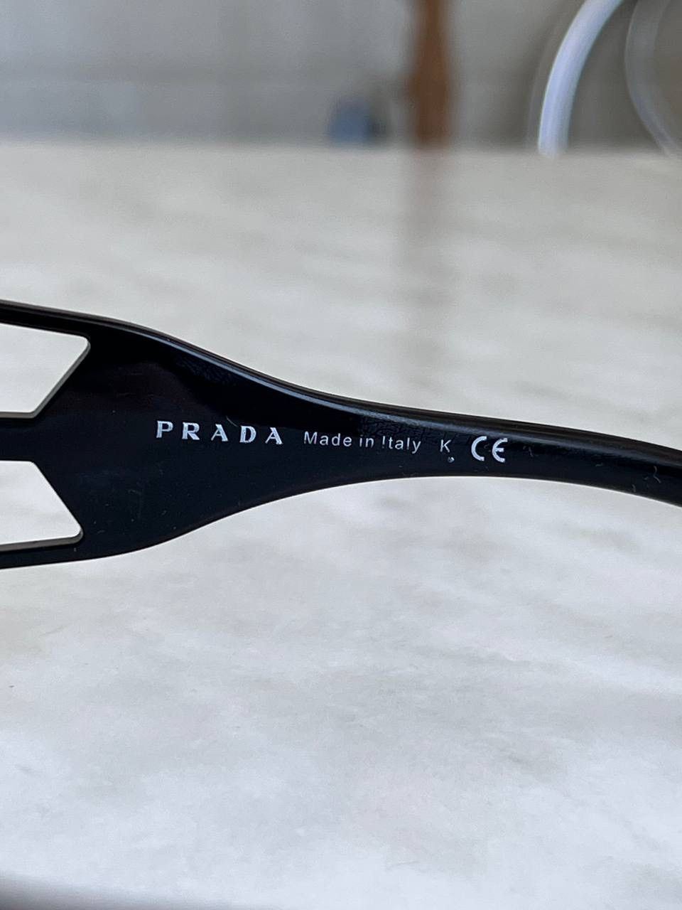 Prada Vintage Prada Sunglasses Black Eyewear's SPR 13U Avant-garde Size ONE SIZE - 8 Thumbnail