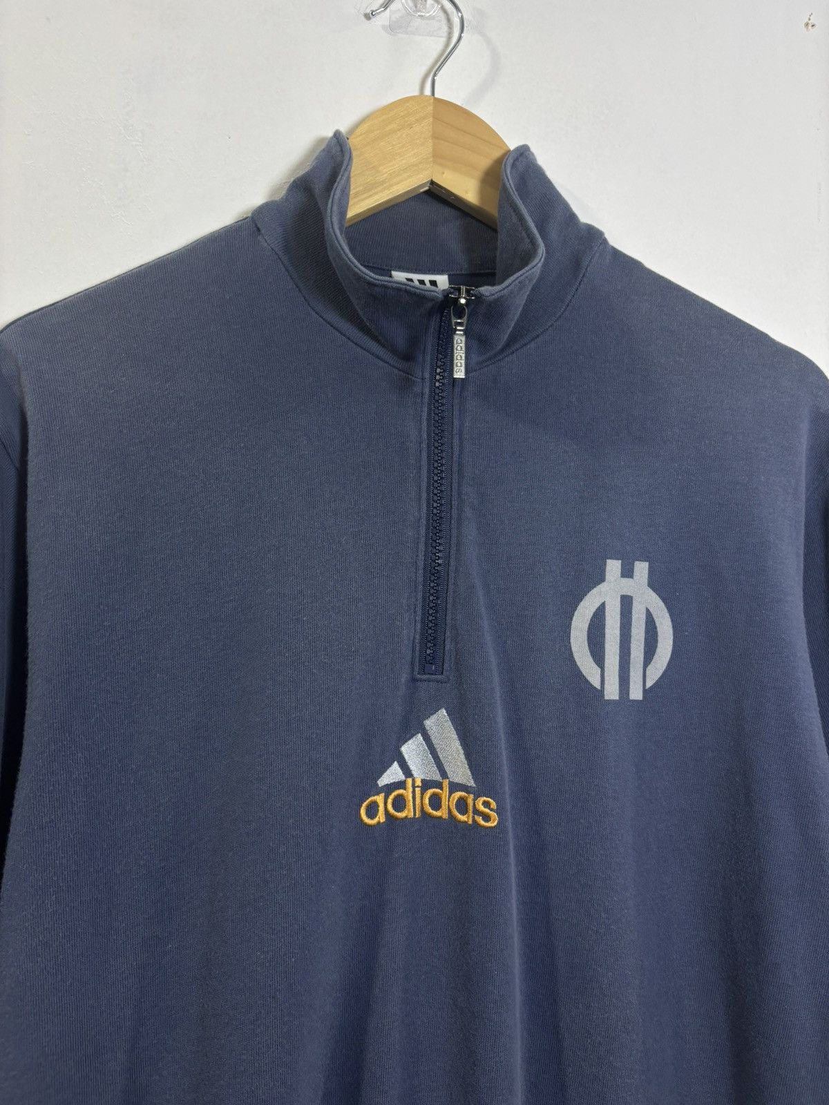 Adidas × Vintage Vintage Adidas Half Zipper Shirt Size US L / EU 52-54 / 3 - 2 Thumbnail