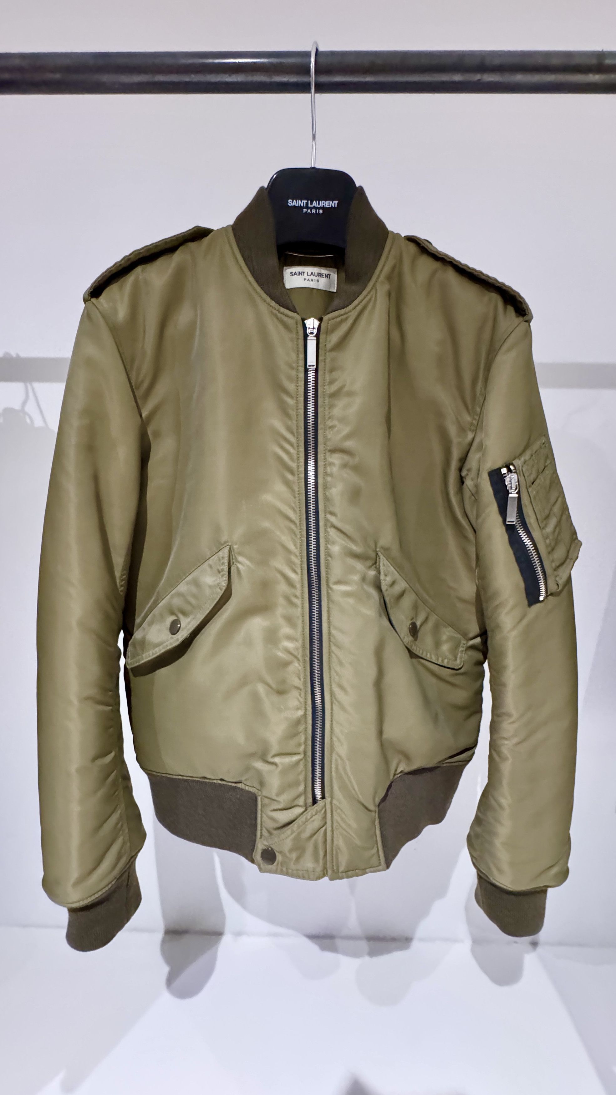 Iconic Saint Laurent Khaki bombers 2022