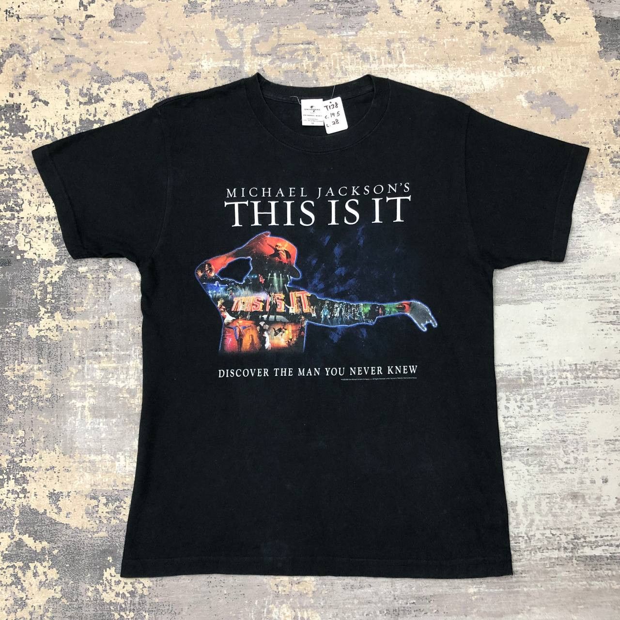 image of Michael Jackson x Universal Studios T138 Micheal Jackson's This Is It Tour Promo Tee in Black (Size